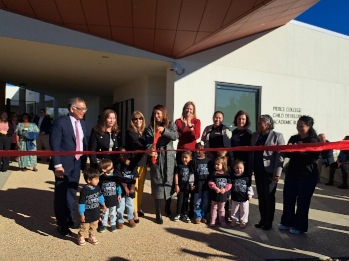 Pierce College Celebrates Grand Opening of Child Development Academic Building with Ribbon Cutting Ceremony