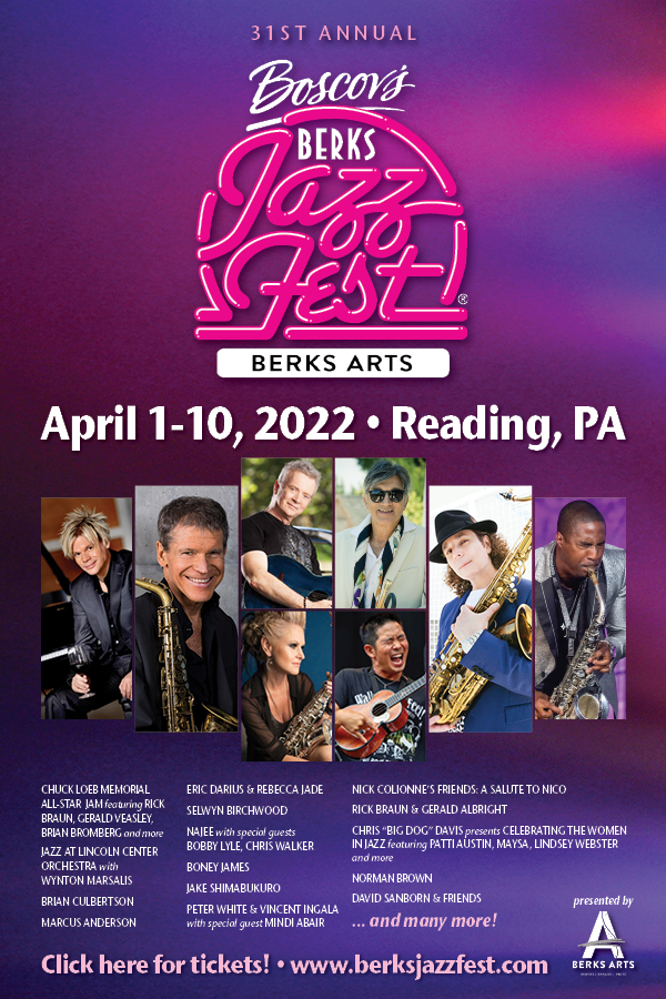 See Brian Culbertson, Boney James, David Sanborn & More at the Berks Jazz Fest!