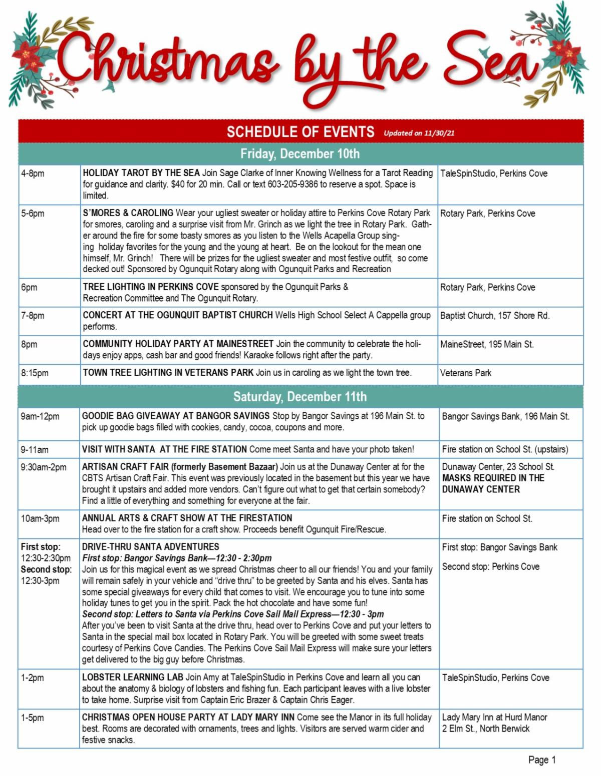 The countdown to Christmas by the Sea is officially on!