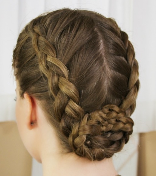 Double Dutch Braids in Bun