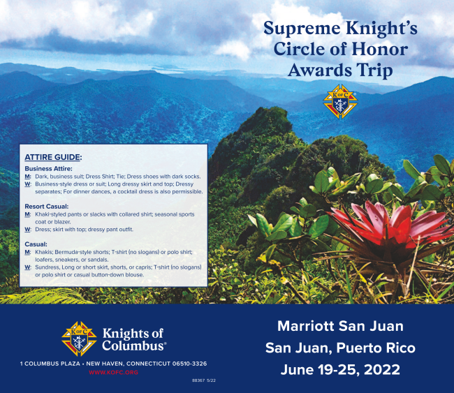 2022 Circle of Honor Trip Agenda Updates