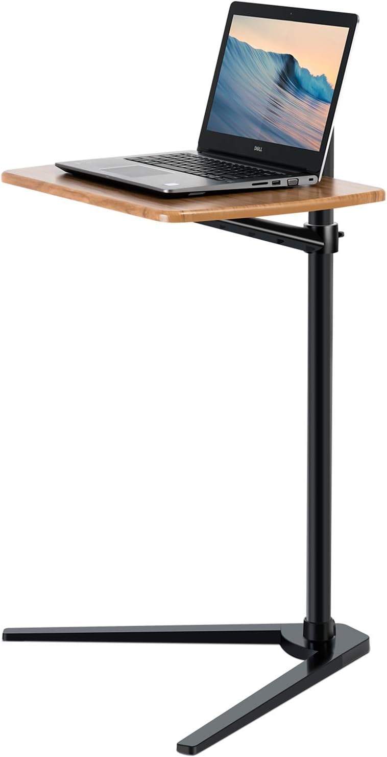 Viozon Tablet and Laptop Floor Stand with a laptop on it