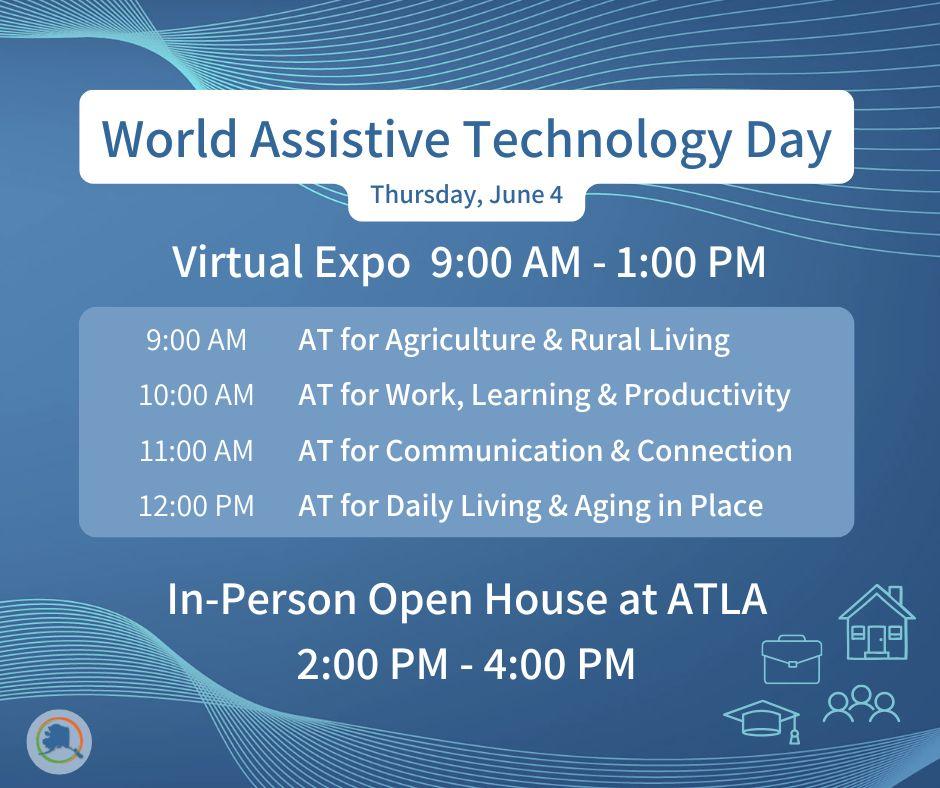 World AT day june 4 9 to 1 expo 2 to 4 open house