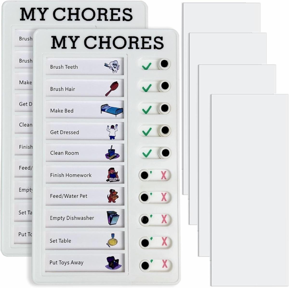 Two my chores check list boards