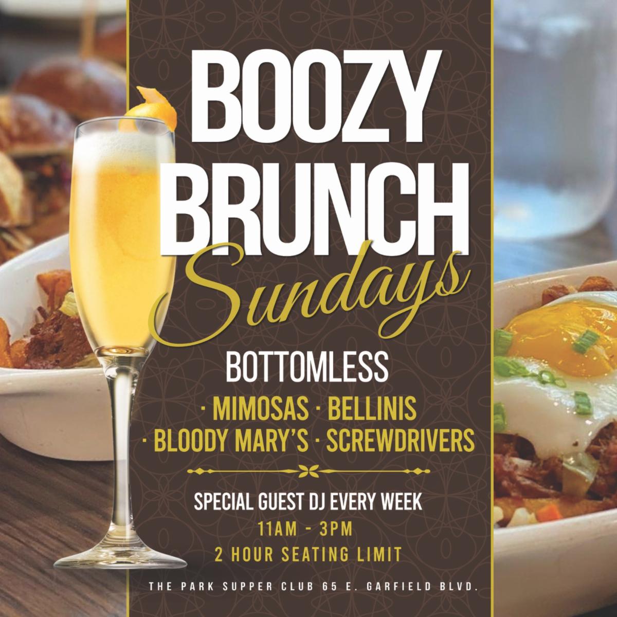 TODAY Boozy Brunch Sunday! Great Enjoy our 20 and under brunch menu