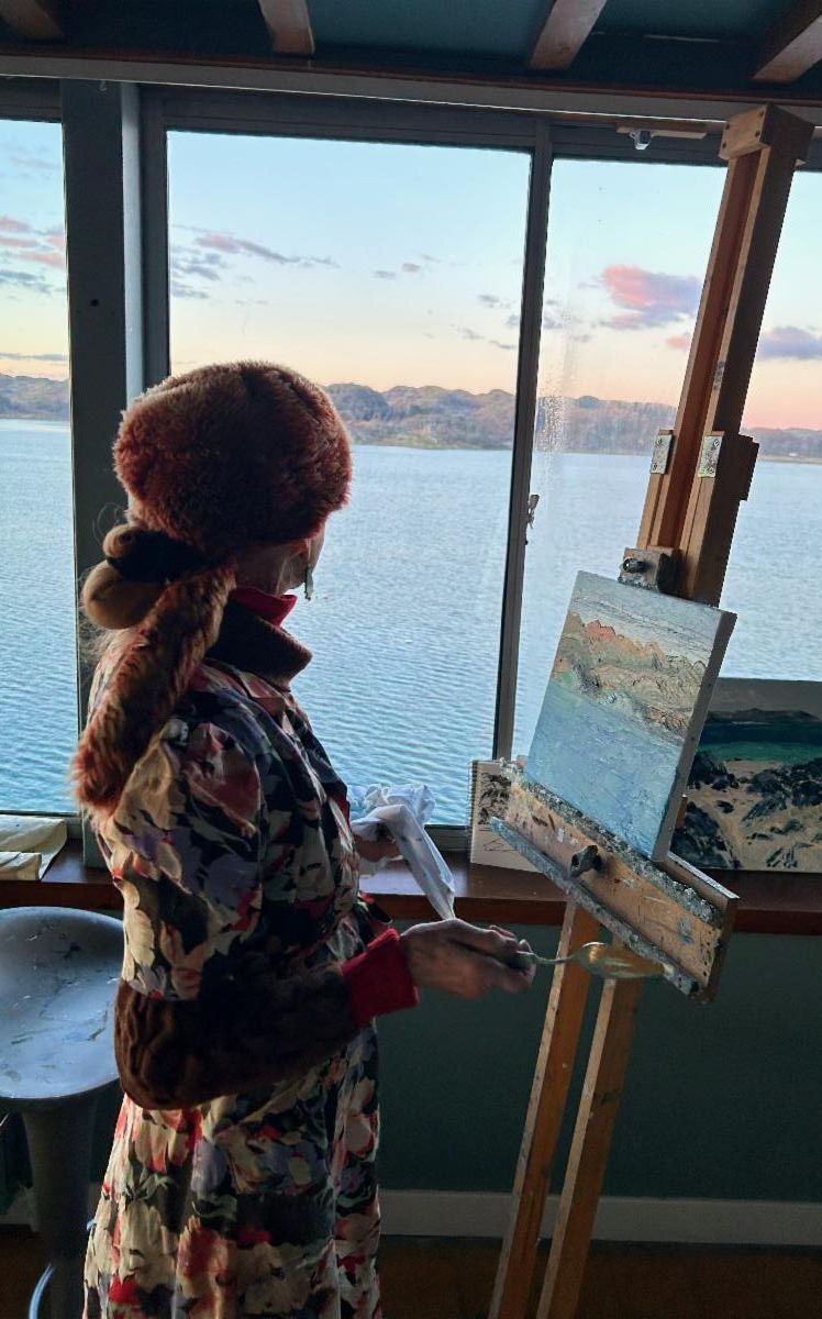 Frances Macdonald painting