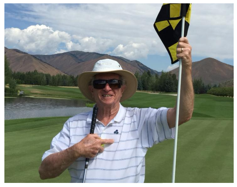 Playing golf - Bob