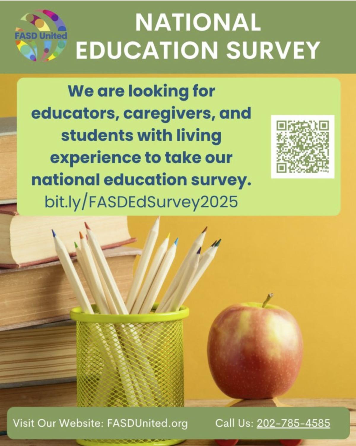 FASD United's Education Survey announcement