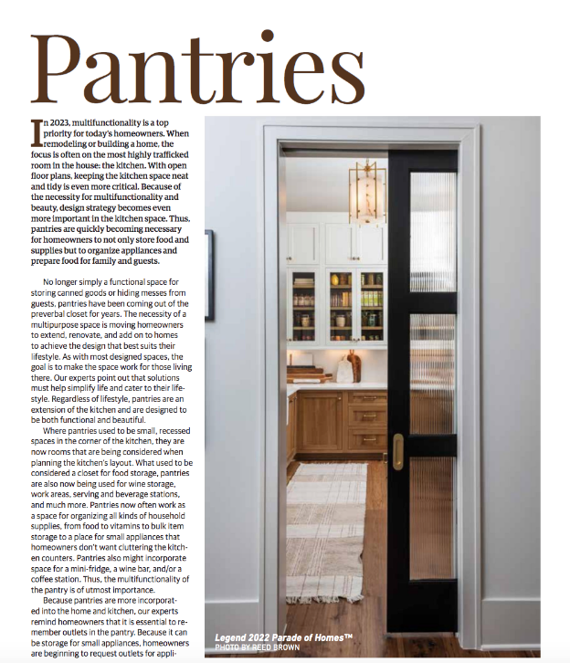 Pantries 2023. Multifunctionality is a Top I Priority for Today's