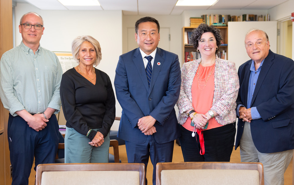 Group photo in conference room