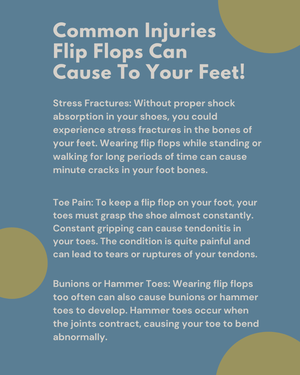 The real dangers of flip flops