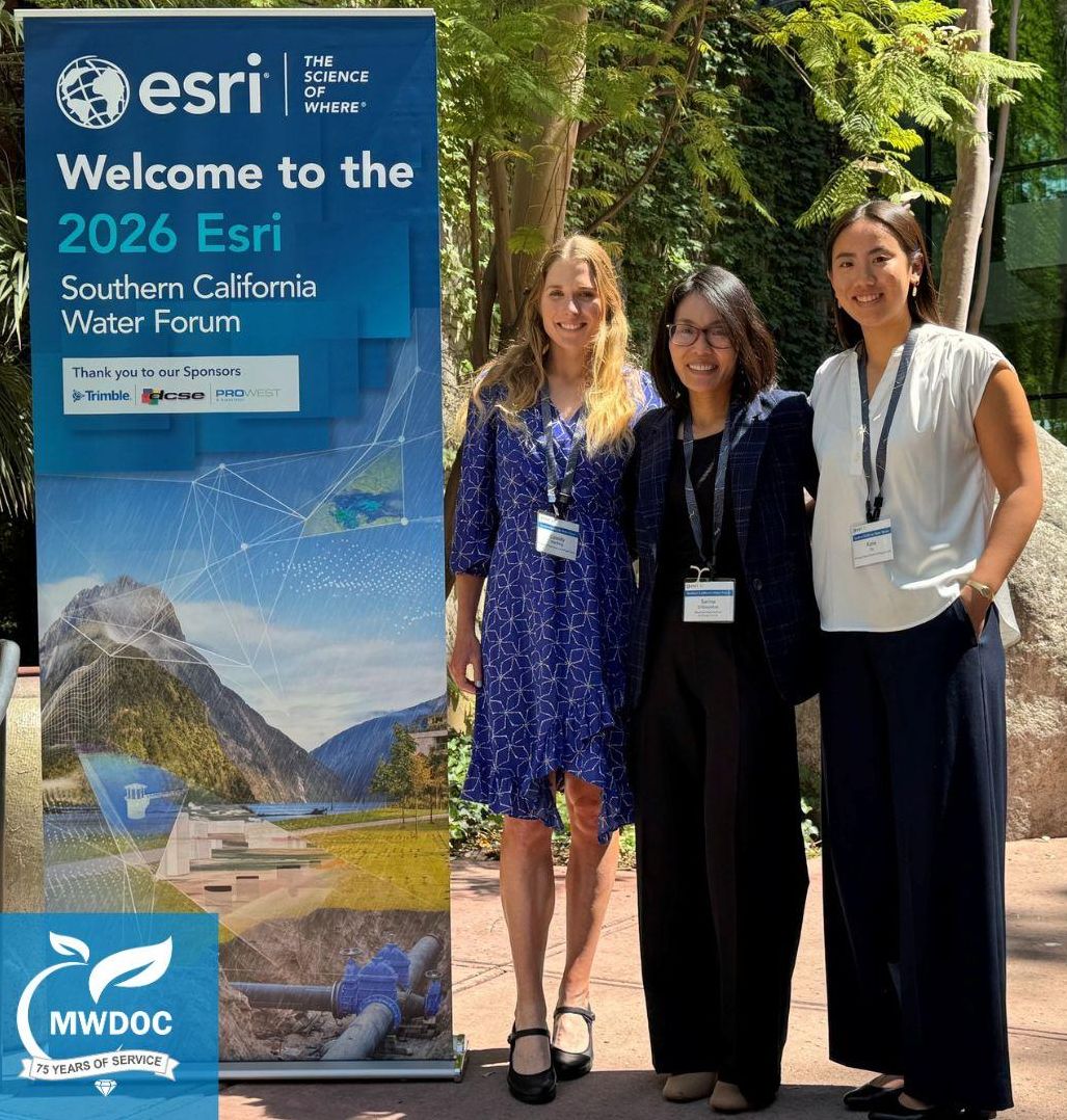 Staff at ESRI conference