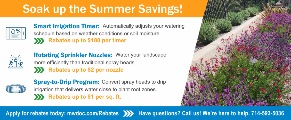 Water Smart savings and rebates flyer