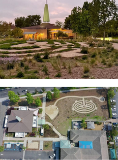 Church ground after grass replacement