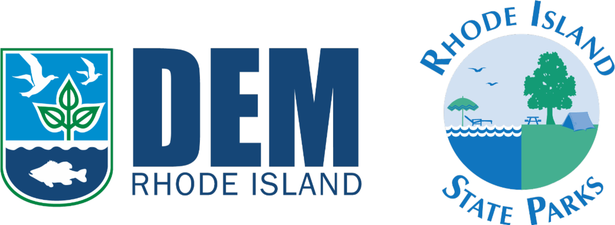 Rhode Island DEM and RI State Parks logos