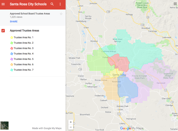 Trustee Area searchable map
