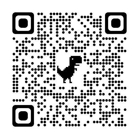 Black and white QR code directing to the payment page for the chili bingo night.