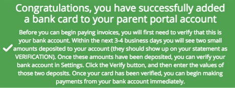 2022 Parent Portal Payment Setup