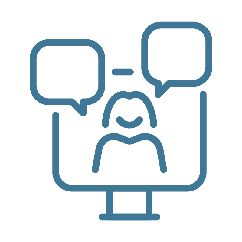 AI receptionist icon