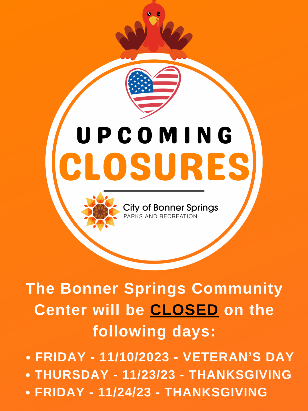 November 2023 City of Bonner Springs ENewsletter