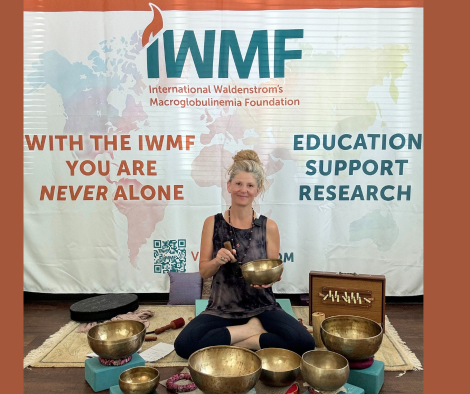 Pic of Ann Grace with her singing bowls
