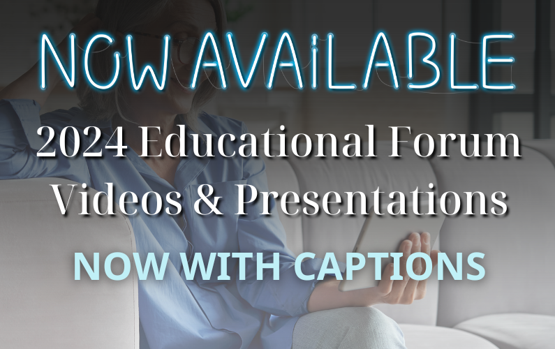 Now available: 2024 ed forum videos with captions