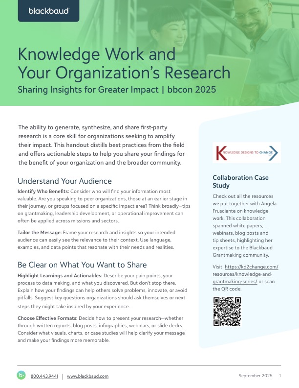 Knowledge Designs to Change