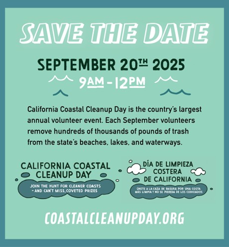 Save the date flyer for the Coastal Cleanup Day event on September 20th 