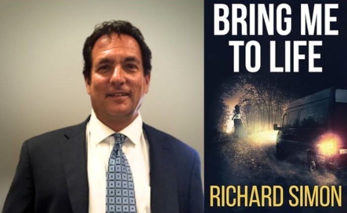 Author Richard Simon and scan of his book jacket