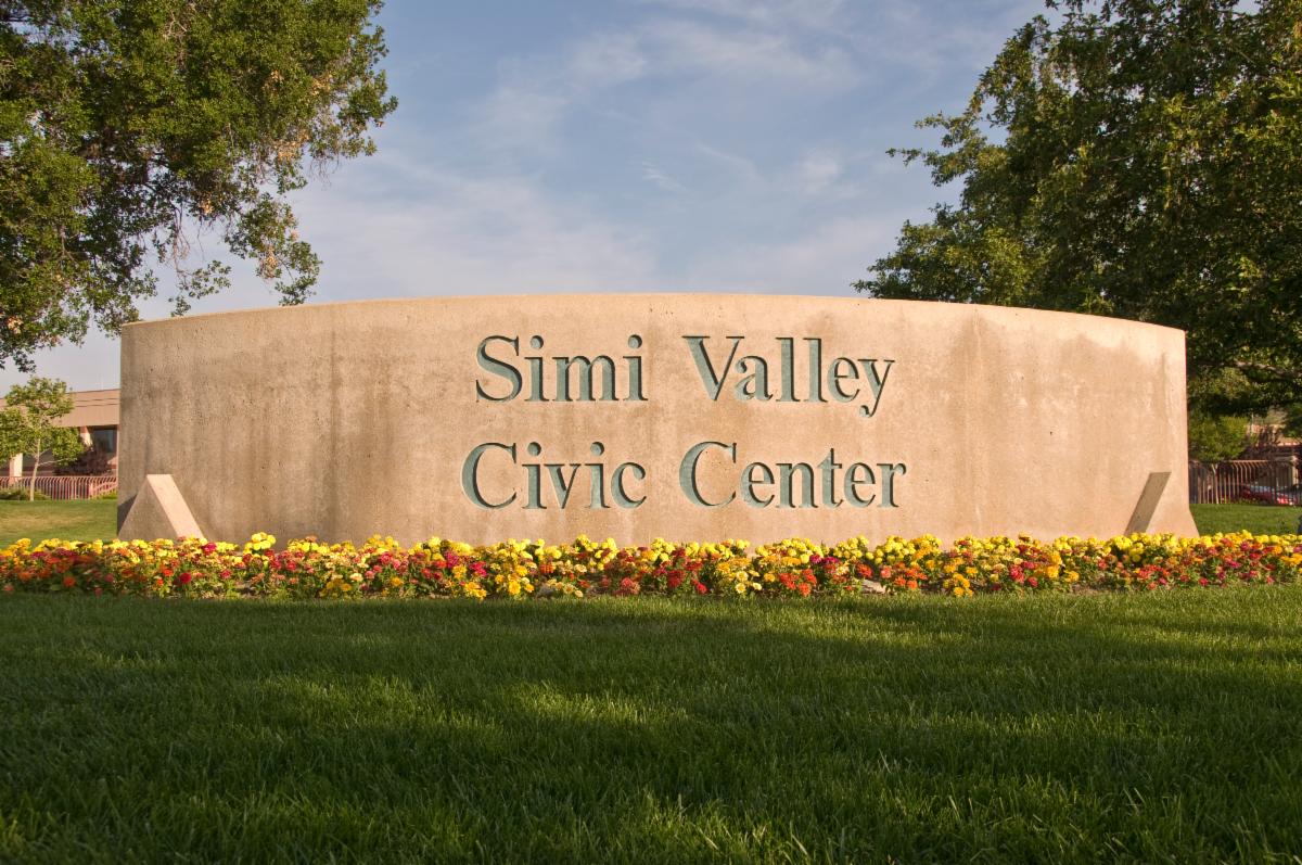 Decorative image with text Simi Valley Civic Center