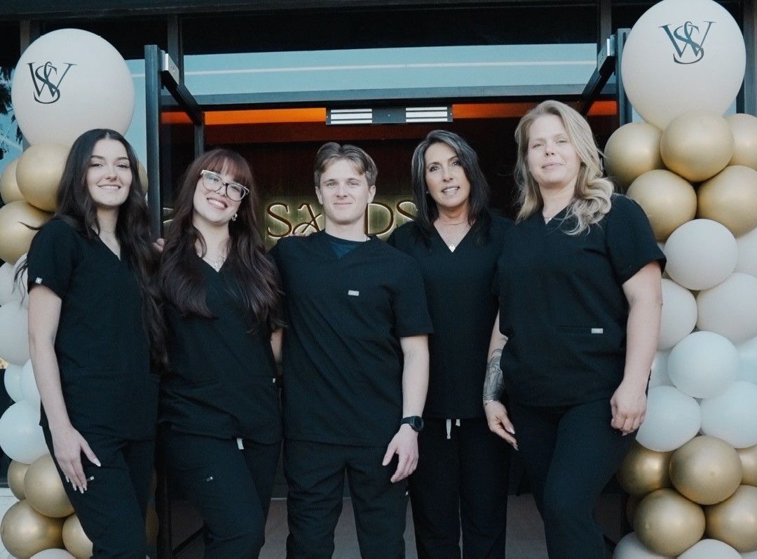 Owners and staff at White Sands Wellness Club grand opening ceremony