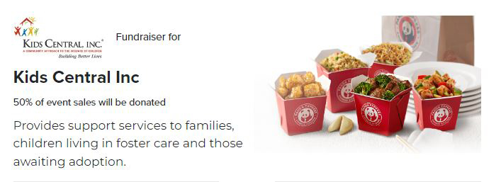 Panda Express Fundraiser 