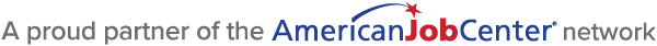 A proud partner od the American Job Center network logo