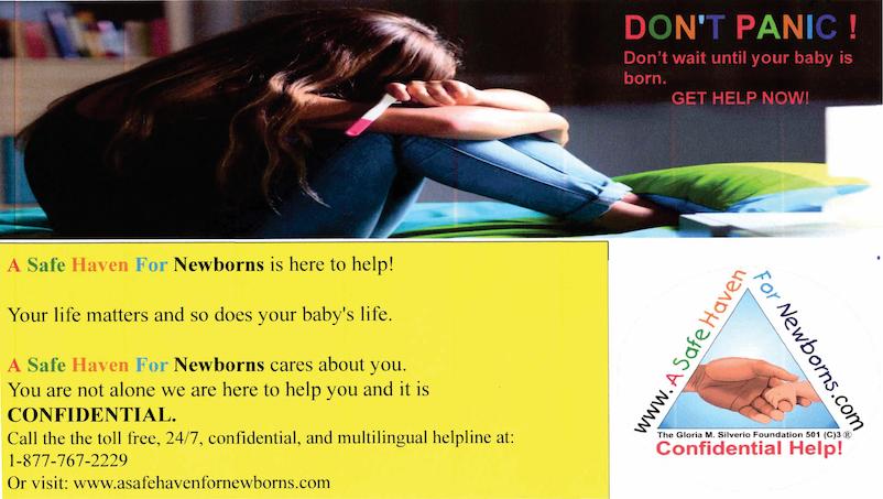 Safe Haven for Newborns Community Service Hours 