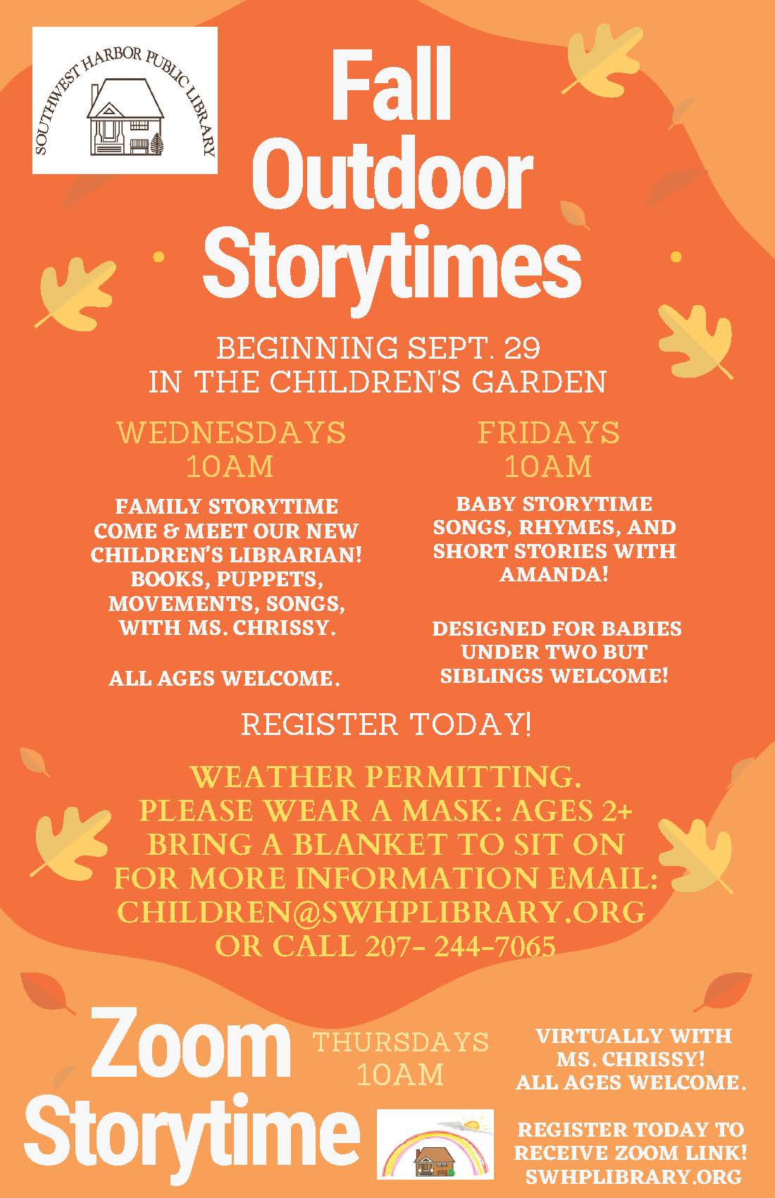 Fall Storytimes 2021