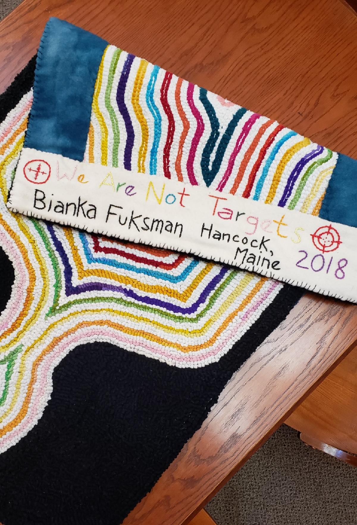 Bianka Fuksman We are not a target Back