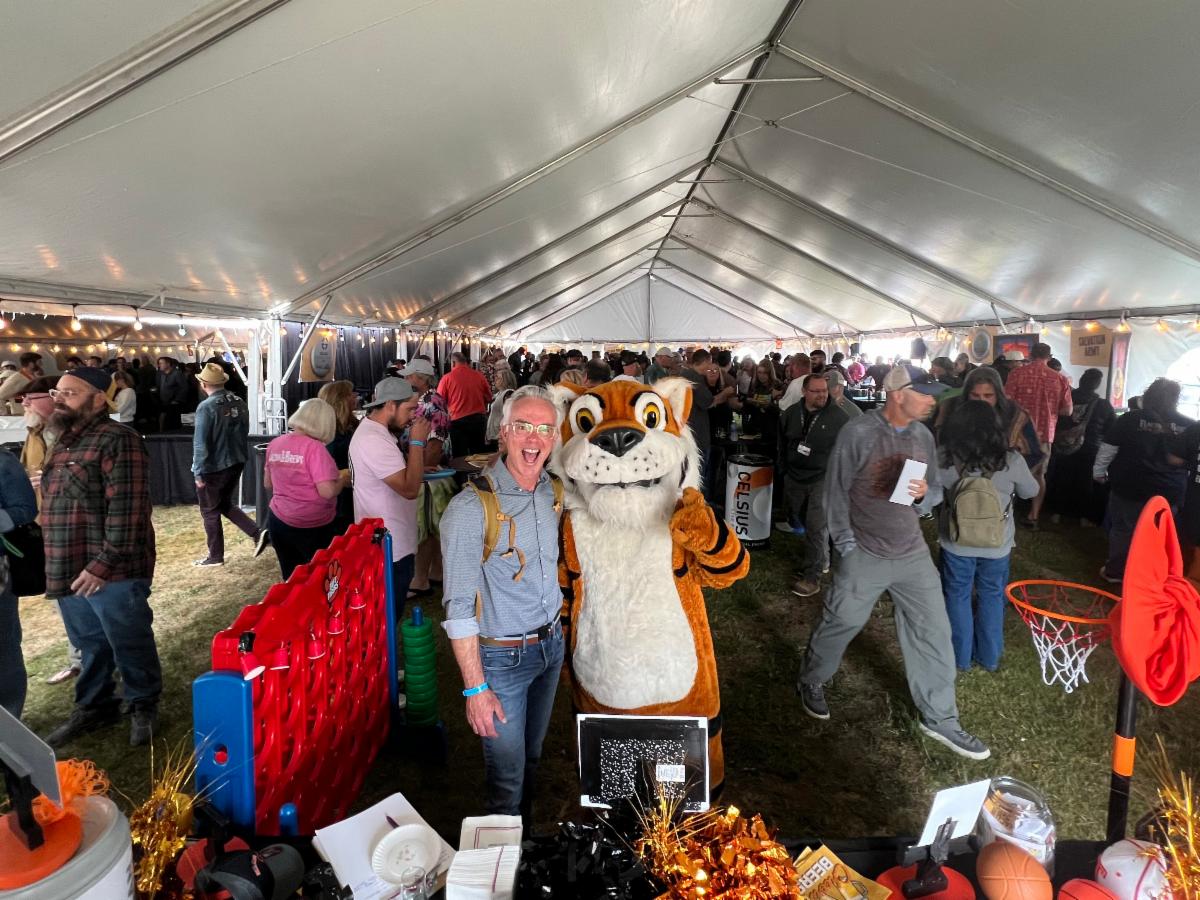 Commissioner Miller & Taft Tiger Mascot