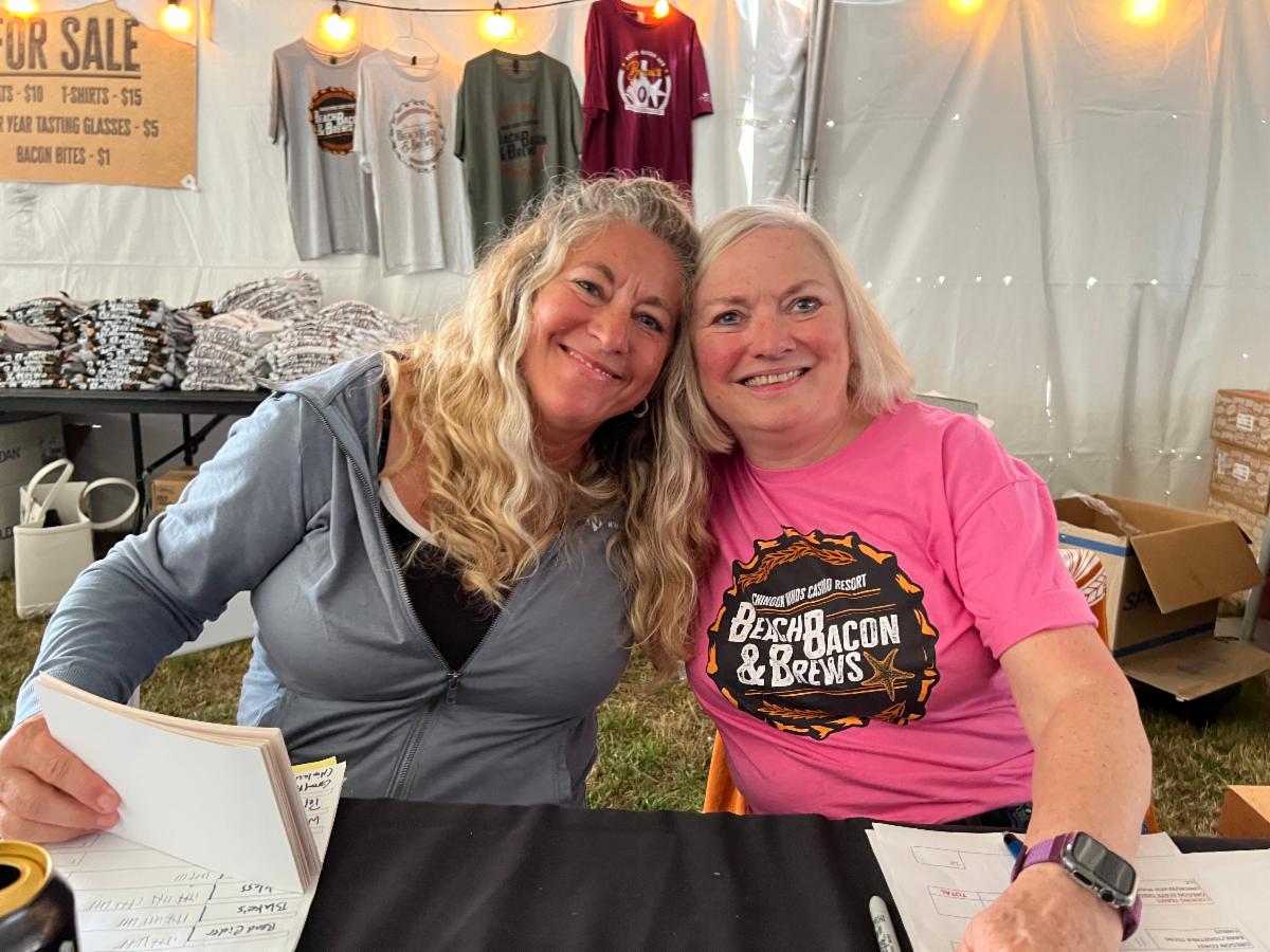 Smiling faces abounded at this year's Beach, Bacon and Brews event