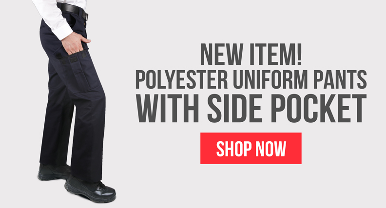 New Item! Polyester Uniform Pants with Side Pocket