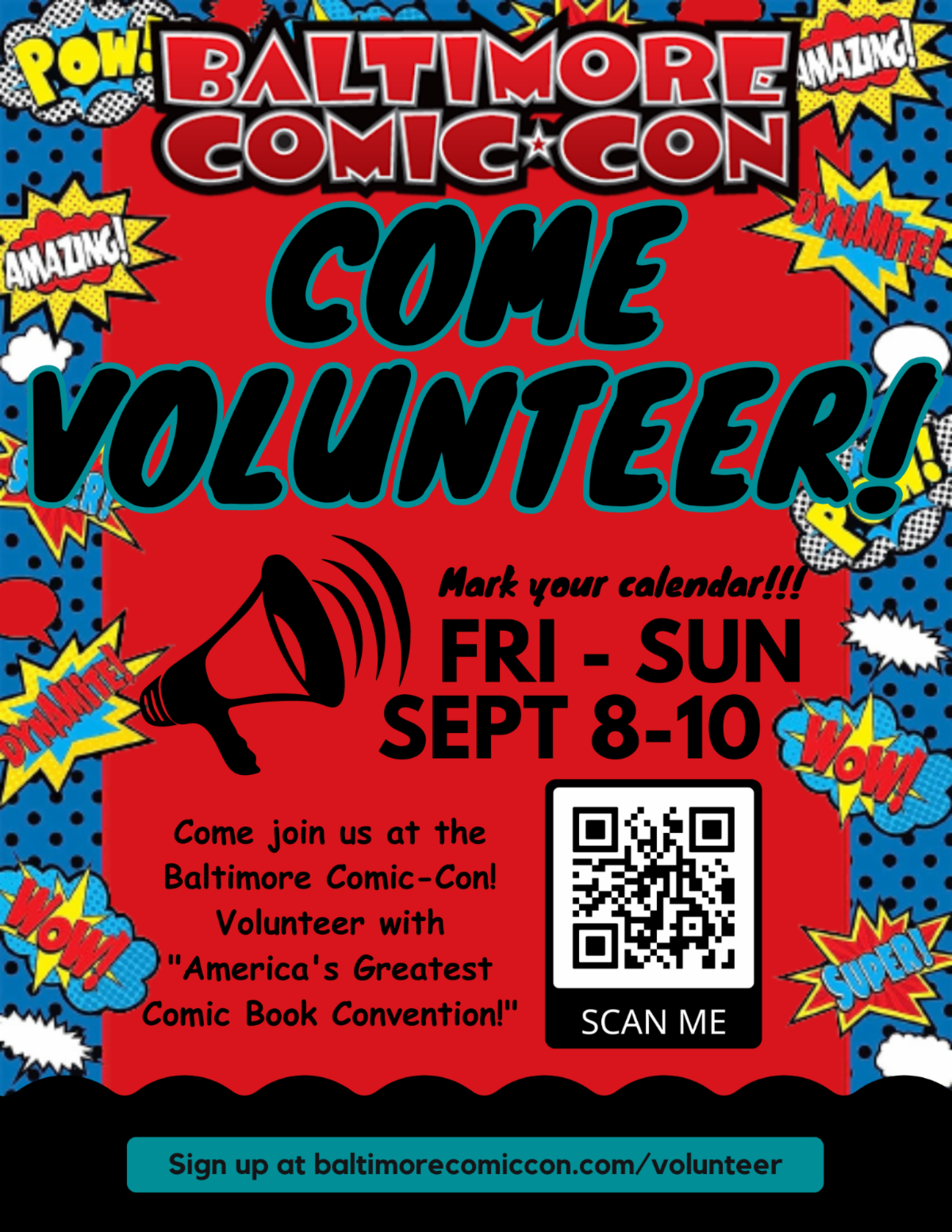 Volunteer at Baltimore Comic-Con 2023