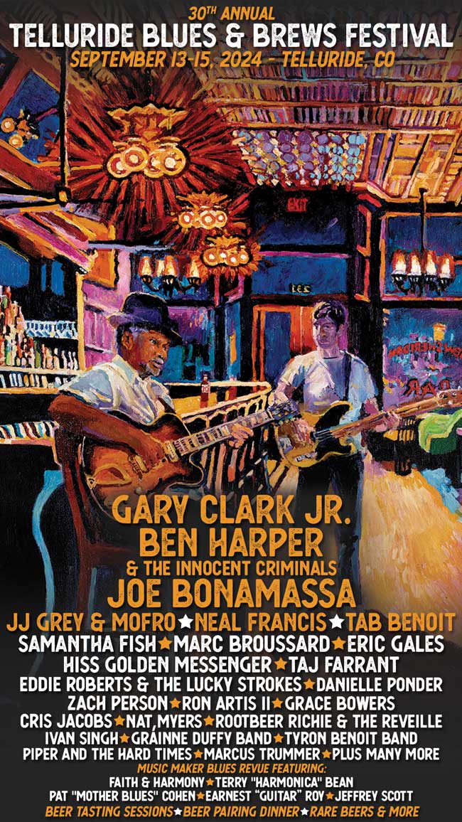 Telluride Blues & Brews Festival: 30th Annual Celebration, Line Up — photo 2