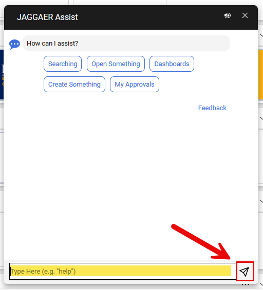 Chatbot pop-up image