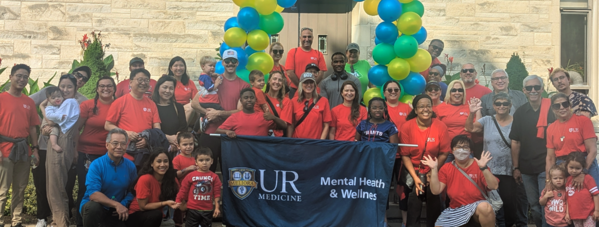 Photo of UR Medicine Mental Health and Wellness members at the NAMIWalks 2025