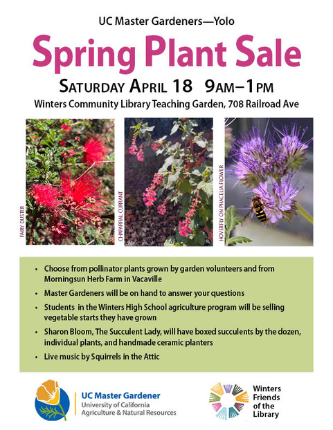 Winters Spring 2026 Plant Sale Flyer.