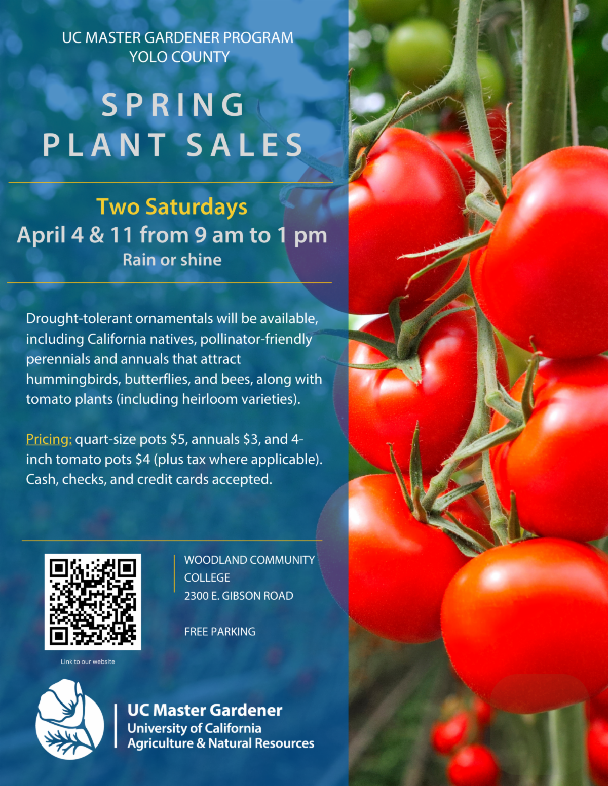 Flyer for plant sale.