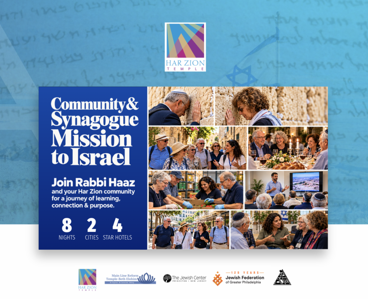 Community and Synagogue Mission to Israel: May 6–14, 2027