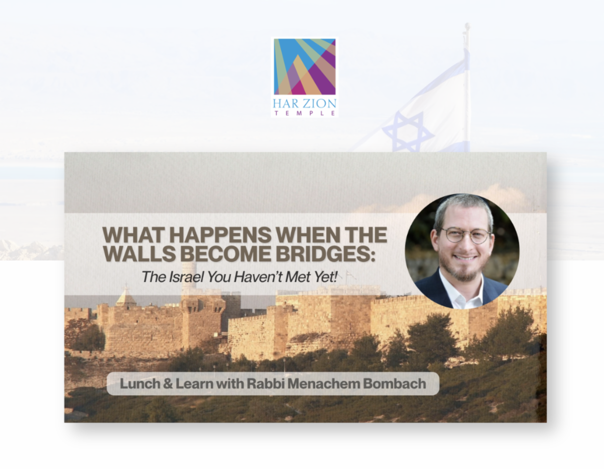 Lunch and Learn with Rabbi Menachem Bombach