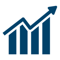 increasing chart icon