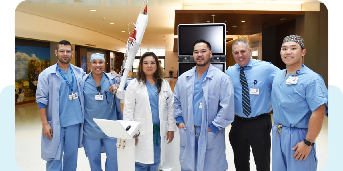 Staff with ION Robot