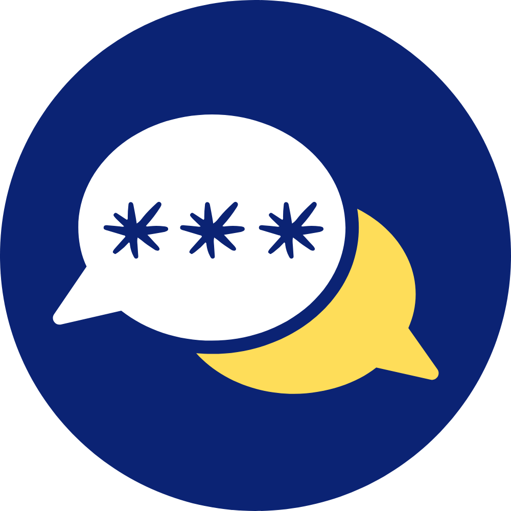 conversation speech bubbles